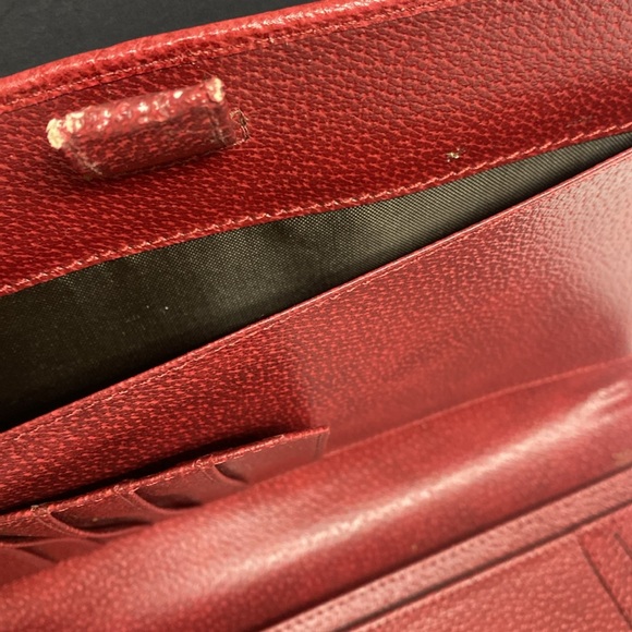 Franklin Covey Red Pebbled Leather Binder Planner - Picture 9 of 17